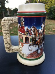 1998 Budweiser Anheuser-Busch Limited Grant's Farm Holiday Series Beer Stein