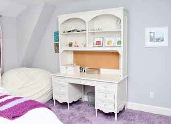 Go To Your Room Custom Made White Traditional Desk With Hutch And Chair