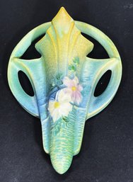 RARE Roseville Art Pottery 'cosmos' Art Deco Wall Pocket Vase