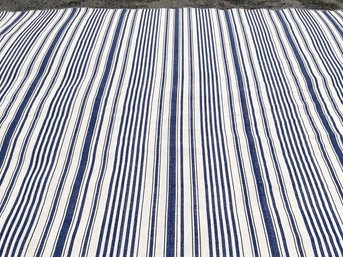 A NEW Striped Cotton Rug By Mark D. Skied For Dash & Albert