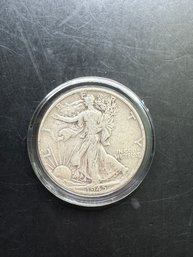 1945 Walking Liberty Silver Half Dollar