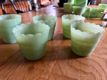 Five Jadeite Planters