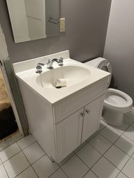 Complete Bathroom (Sink Vanity, Shower Tub, Toilet, Mirror, Light Fixture)
