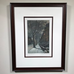 Wonderful Frederick Mershimer Print - First Snow - 79/120 - Very Nice - We Have Several More By Same Artist