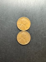 2 Wheat Pennies 1940-S, 1942-S