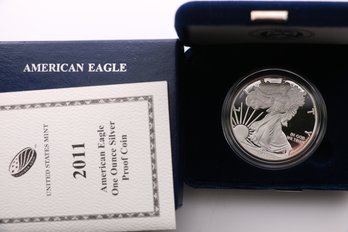 2011 Silver Eagle .999 1 Ounce Silver Proof Coin