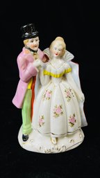 Vtg Miniature 1940s Made In Occupied Japan Porcelain Colonial Couple Figurine