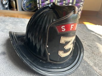 Early CAIRNS Metal Fire Helmet- Circa 1930s/1940s- Stratford, CT