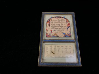 Goethe Quote Framed Calendar