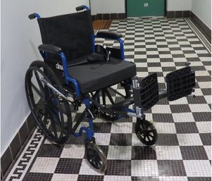 Portable, Collapsible Wheel Chair By Drive With Gel Foam Seat Cushion, Essentially New