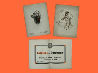 Rare Trio Of Ivy League Football Memorabilia From 1910s