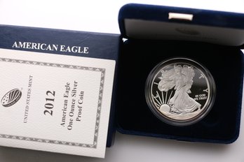 2012 Silver Eagle 1 Ounce .999 Proof Coin