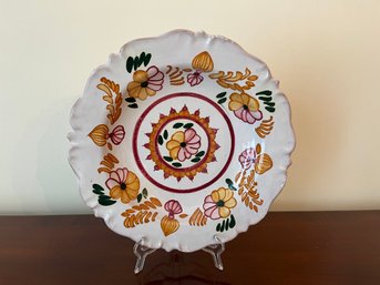 Custom Designed Ceramic Platter In Fall Colors