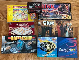 Nice Game Lot ~ Risk, Clue, Battleship, Survivor & More ~