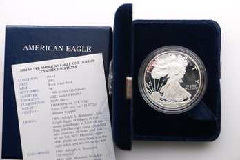 2002 West Point Silver Eagle 1 Ounce .999 Proof Coin