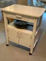 White Kitchen Cart