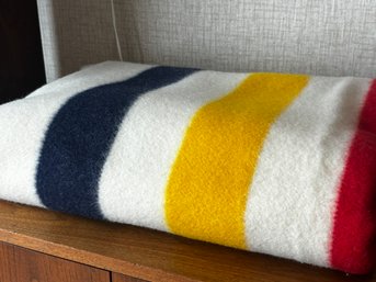 Hudson Bay Twin Wool Blanket, (1 Of 2)