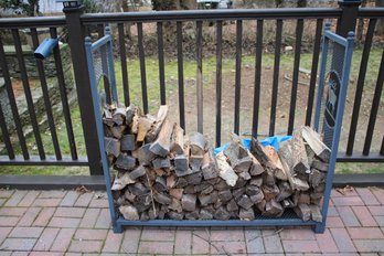 Metal Fireplace Log Holder