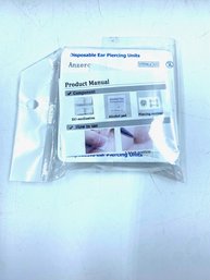 Package Of Sterile Disposable Ear Piercing Units By Anzero