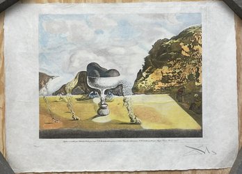 Original Signed Salvador Dali Print - Invisible Afghan With The Apparition - Pencil Signed And Numbered