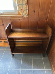 2 Shelf Wood Book Shelf