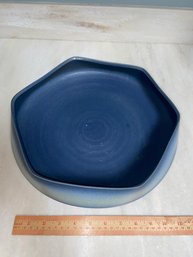 Handmade Decorative Ceramic Console Bowl Signed 12' No Chips