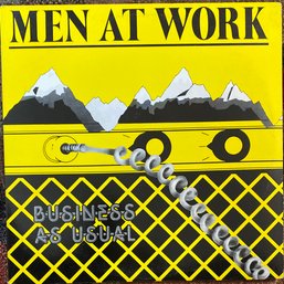 MEN AT WORK - BUSINESS AS USUAL - FC37978 VINYL RECORD W/ SLEEVE - VERY GOOD CONDITION