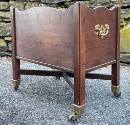 A Vintage Mahogany Canterbury With Brass Hardware