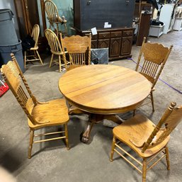 Antique Table & 4 Chairs