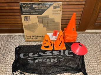 Premium Go Sports Baseball Base Set & Cone Set