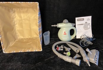 Bissell Steamship Deluxe Steam Cleaner With Bin Of Accessories