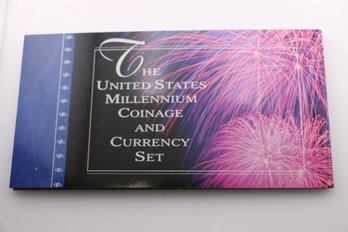 Millenium Coinage Set With 2000 Silver Eagle .999 1 Ounce Coin