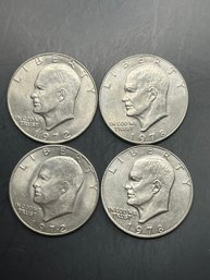 4 Eisenhower Dollars Miscellaneous Dates