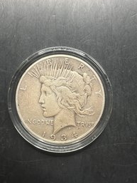 1934-S Silver Peace Dollar