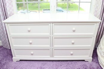 Go To Your Room Custom Made White Traditional 6-Drawer Dresser