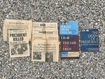 Publications Announcing & Documenting The JFK Assassination Including The New York Times