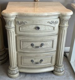 AICO Night Stand Monte Carlo II In Silver Pearl