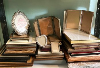 A Large Collection Of Vintage Photo Frames