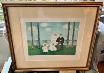 Cool Print Of Couple With Child ~ Signed & Numbered ~