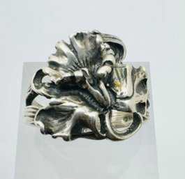 VINTAGE ART NOUVEAU STERLING SILVER IRIS RING