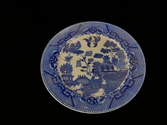 Blue And White Plate Made In Japan