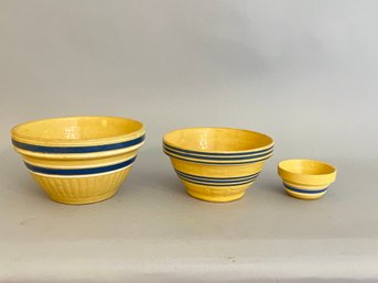 Group Of 3 Ceramic Mixing Bowls