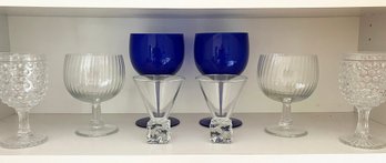 Pairs Of Fine Glasses - Cobalt Goblets And More!