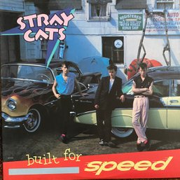 STRAY CATS-'BUILT FOR SPEED' -  LP, EMI ST-17070, 1982 RECORD  - VERY GOOD CONDITION
