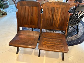 Antique Wooden Double Bench