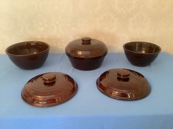 Brown Stone Ware Lot