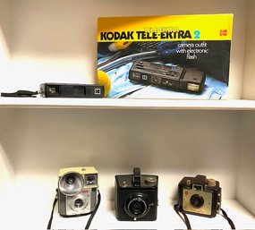 Collection Of 5 Vintage Kodak Cameras