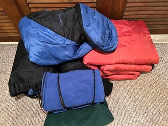 Three Eddie Bauer Youth Sleeping Bags & One Adult Sleeping Bag