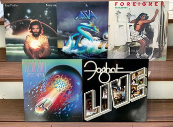 Vintage Vinyl Album Lot ~ Foghat, Kenny Loggins, Journey, Foreigner & Asia ~