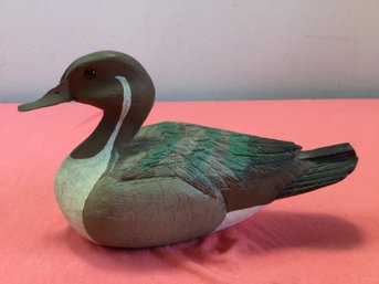 Wood Carved Duck Decoy #2